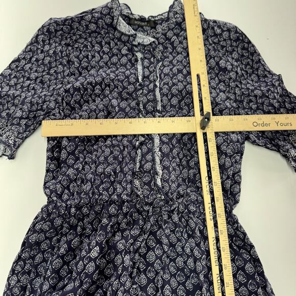 eShakti Dress Womens 6 Purple Blue Boho Paisley Maxi Rayon Cotton‎ India Printed - Picture 5 of 7